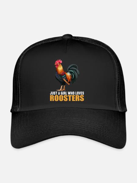 Rooster Roosters Rooster - Trucker Cap - black/black - Front