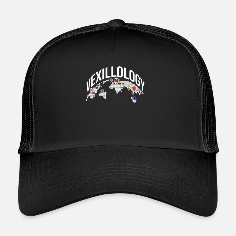 Vexillology Map Art World Map Trucker Cap