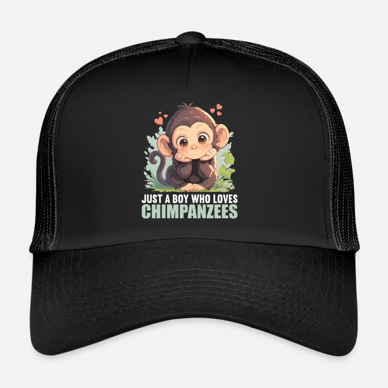 Chimpanzee Schimpansen Schimpanse Trucker Cap