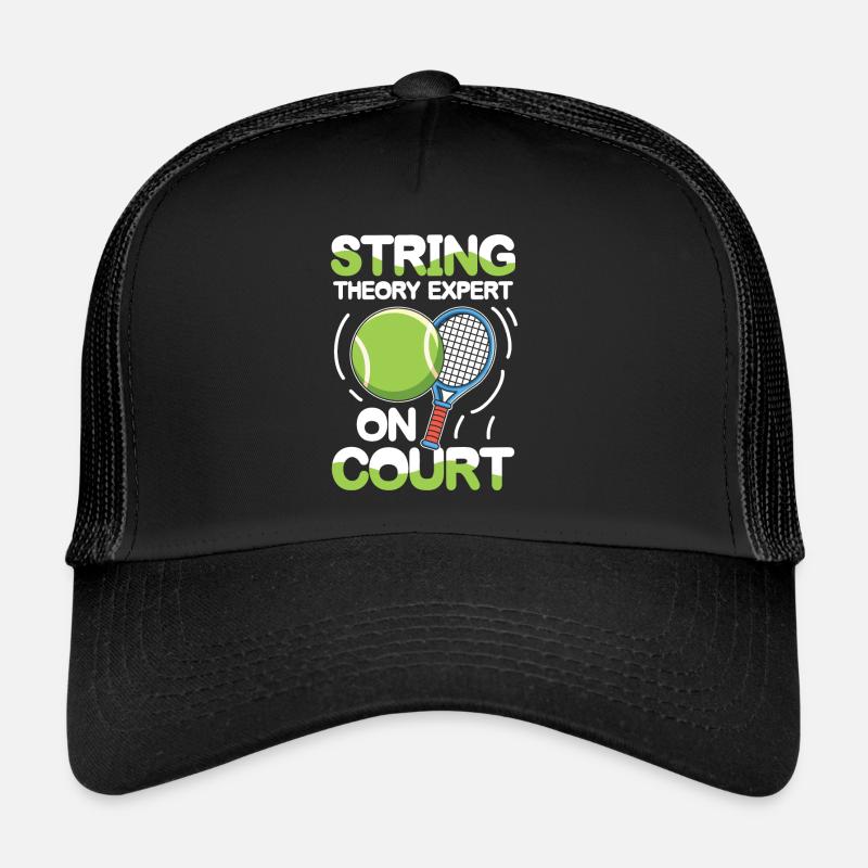 String Theory Expert On Court - Trucker Cap - Schwarz/Schwarz