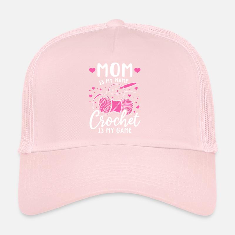 Crochet Maman c’est mon nom Le crochet c’est mon jeu - Croche Casquette trucker 