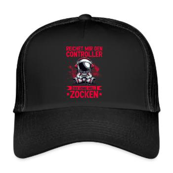 Hands me the controller the king wants to gamble - Trucker Cap - black/black - Front