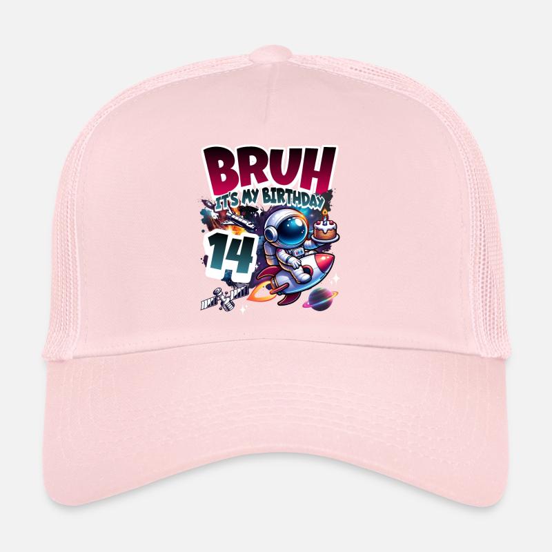 Astronaut 14th Birthday Space Trucker Cap