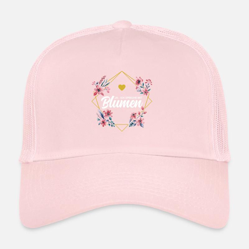 Ich Spreche Mit Blumen Trucker Cap