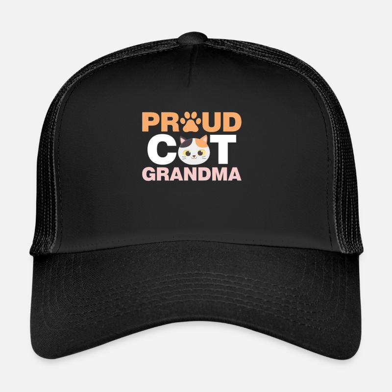 Cadeaux de grand-mère chat Casquette trucker 