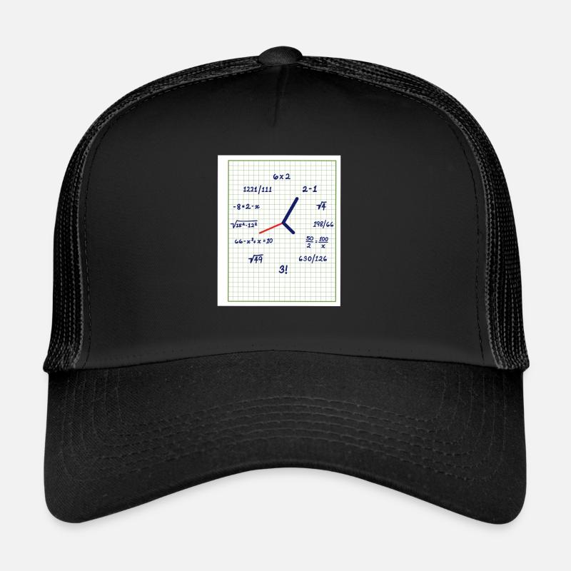 Mathématiques de l’horloge avec des formules créatives Casquette trucker 