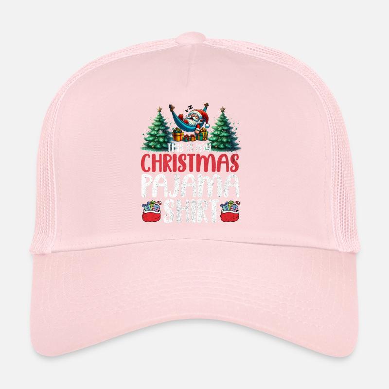 Dormez paresseux Père Noël C’est mon pyjama de Noël Casquette trucker 