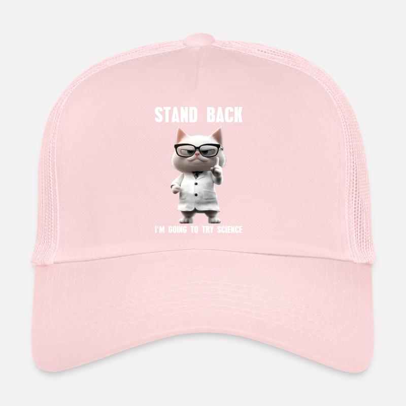 I'm Going To Try Science Cat Meme Science Trucker Cap