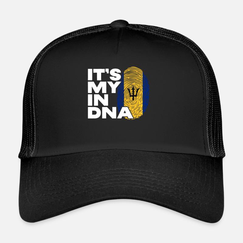 Barbados Karibik Bajan Urlaub Geschenk - Trucker Cap - Schwarz/Schwarz
