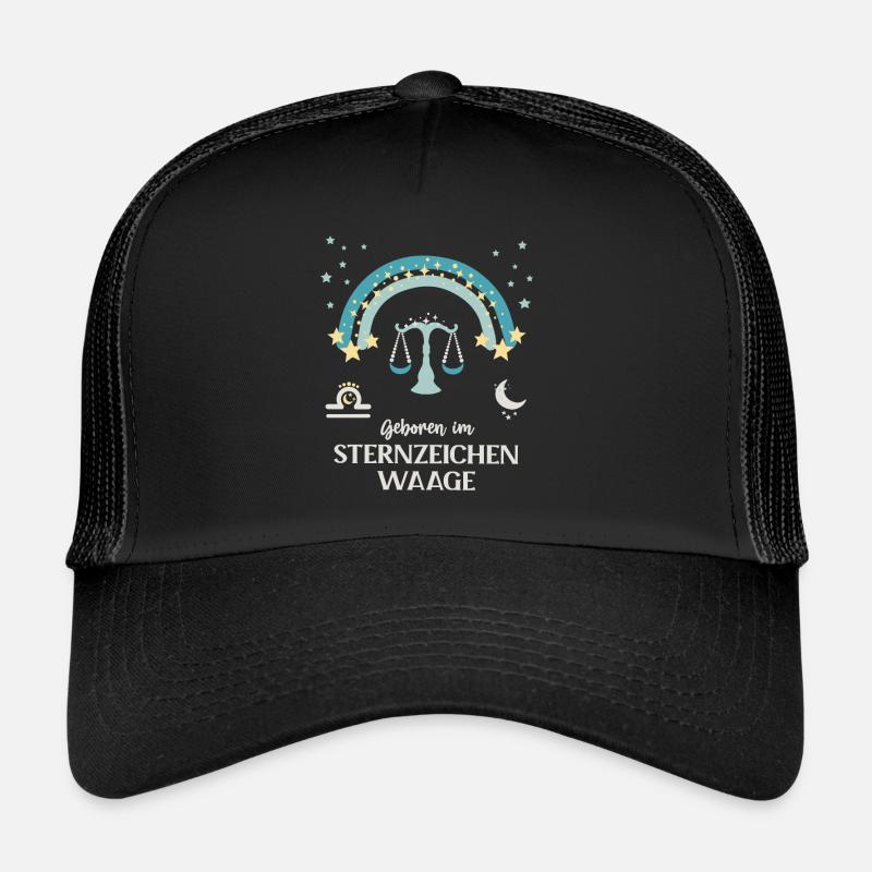 Waage Sternzeichen Geburtstag Sternenbild Libra Trucker Cap