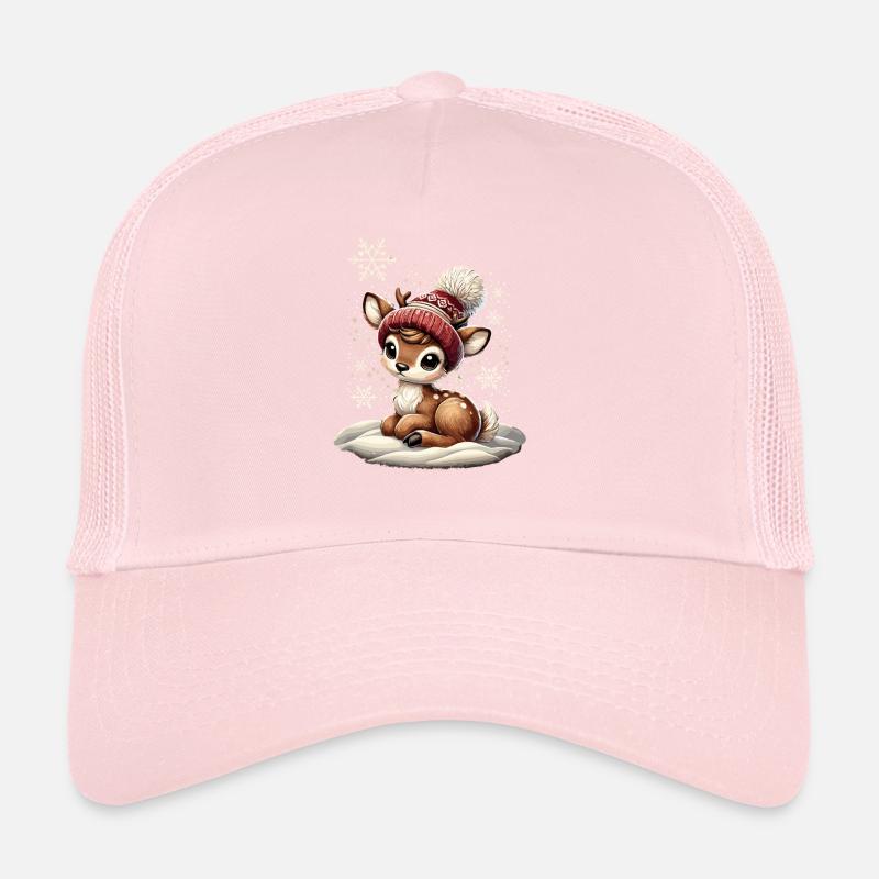 Renne de Noël vintage mignon mignon faon Casquette trucker 
