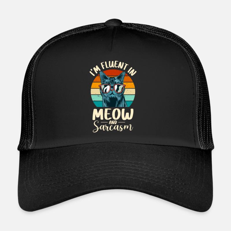 Funny cat saying Trucker Cap