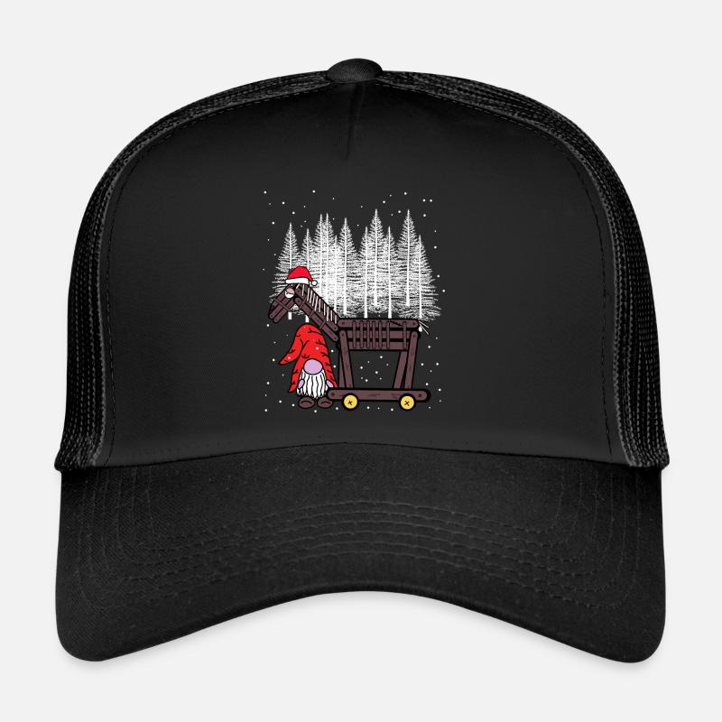 Weihnachtsgeschenk Nikolaus Pferd witzig lustig Trucker Cap