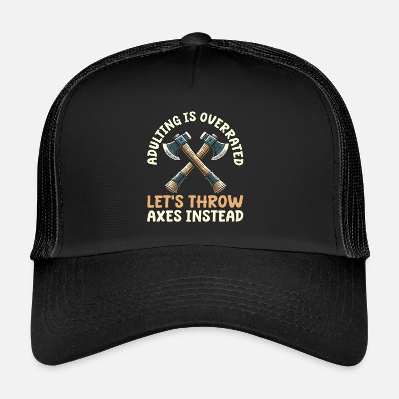 Axe Throwing Axe Thrower Trucker Cap