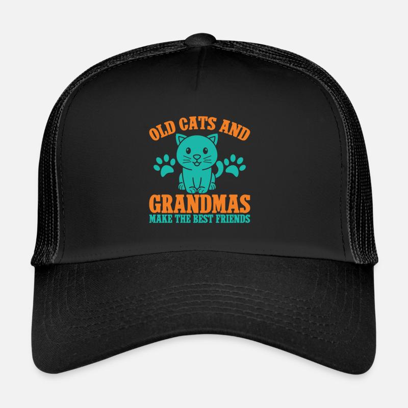 Cadeaux de grand-mère chat Casquette trucker 