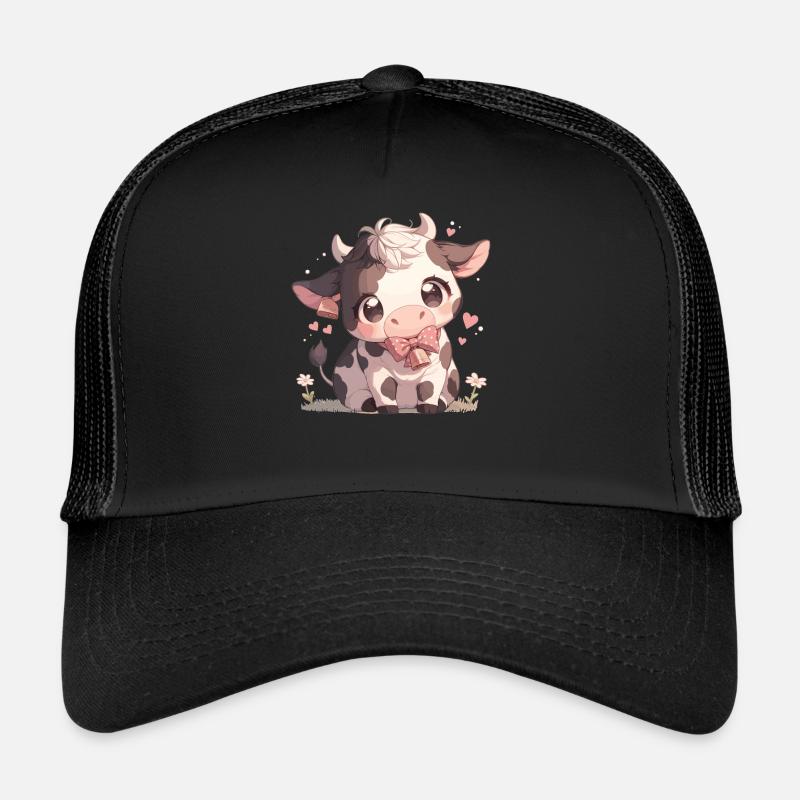 Vaches Vache - Casquette trucker  - noir/noir