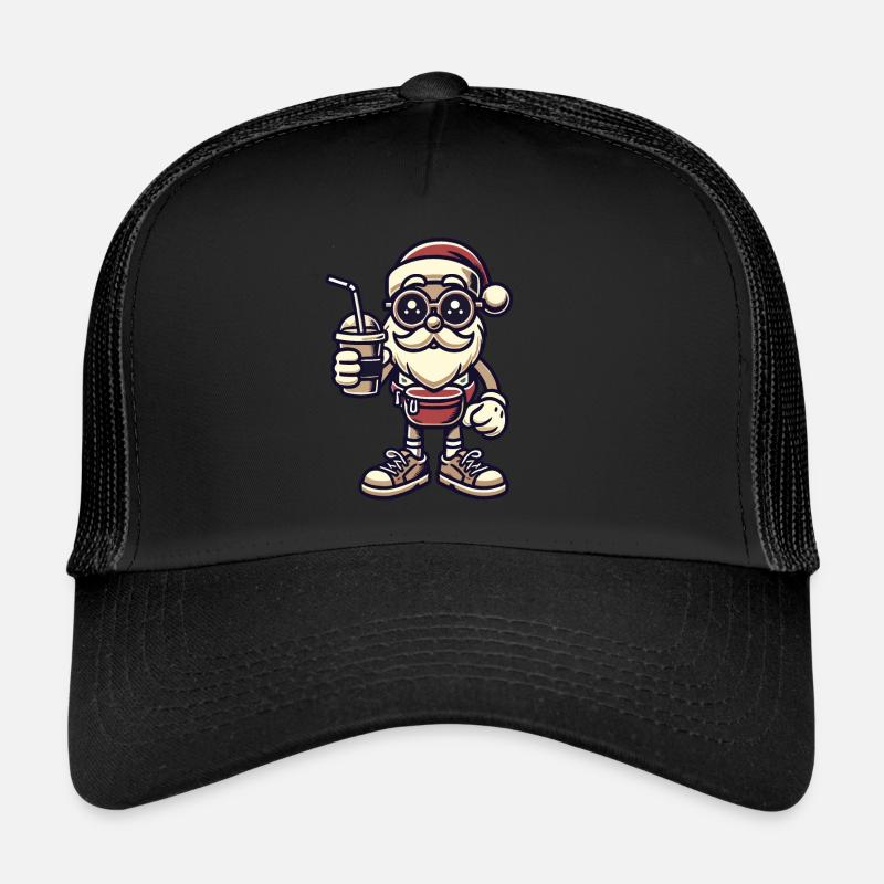 Père Noël snob avec boisson Casquette trucker 