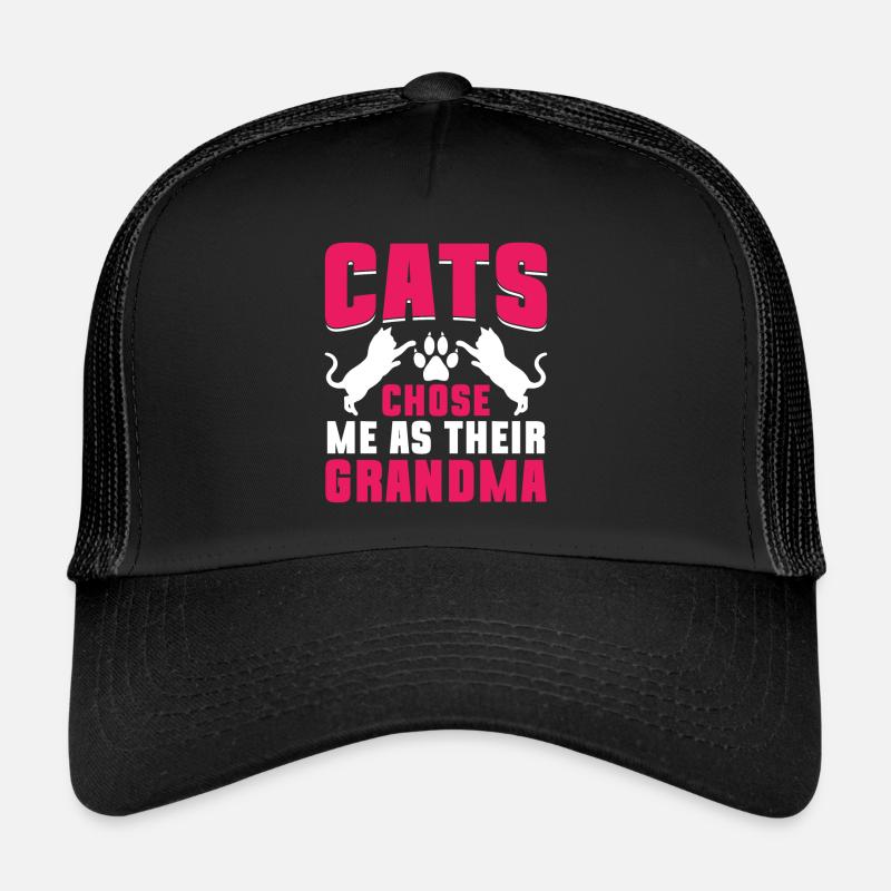 Cadeaux de grand-mère chat Casquette trucker 