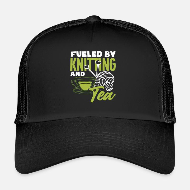 Tensioned by knitting and tea Trucker Cap