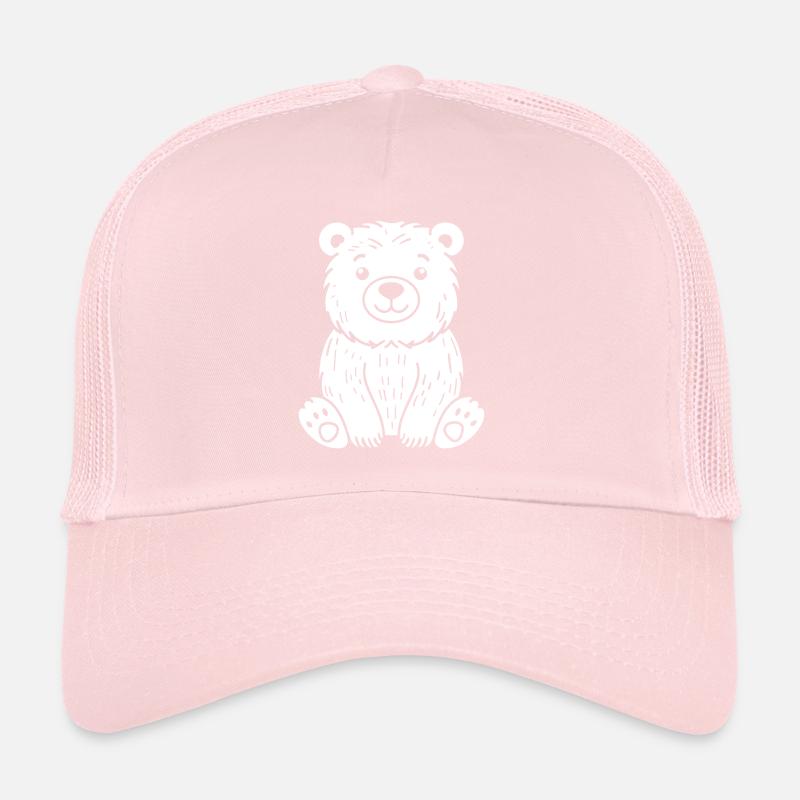 Grizzly bear cub Trucker Cap