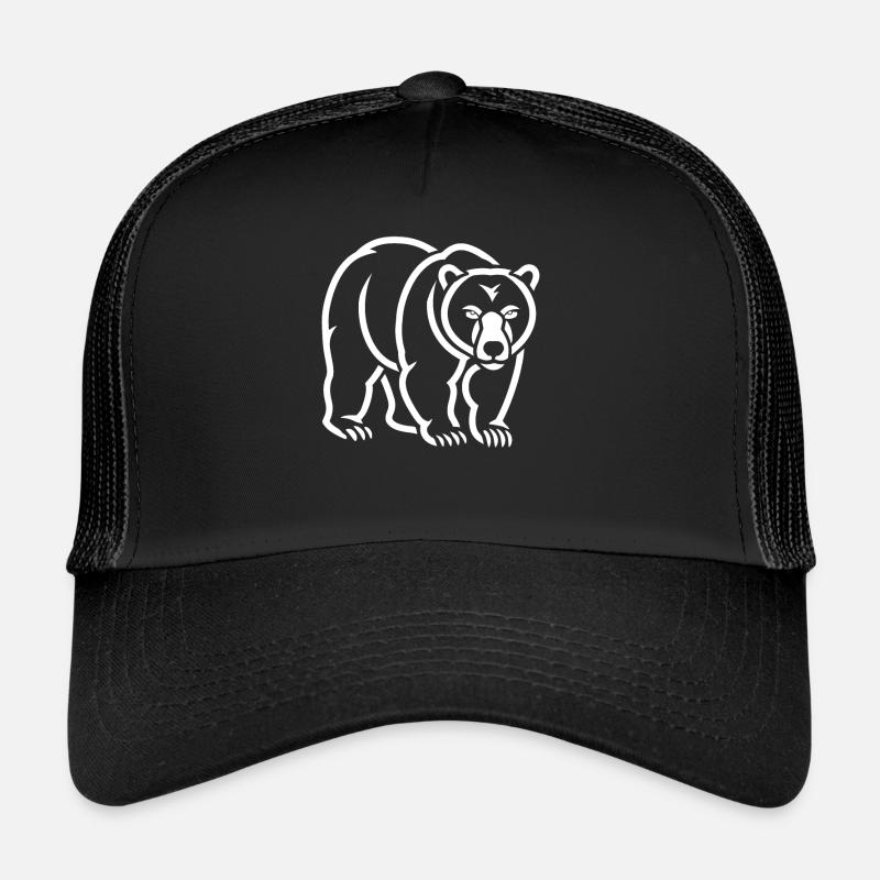Grizzly bear cub Trucker Cap
