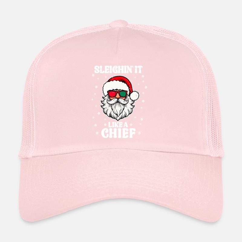 Le traîneau comme un chef Père Noël s’amuse Casquette trucker 
