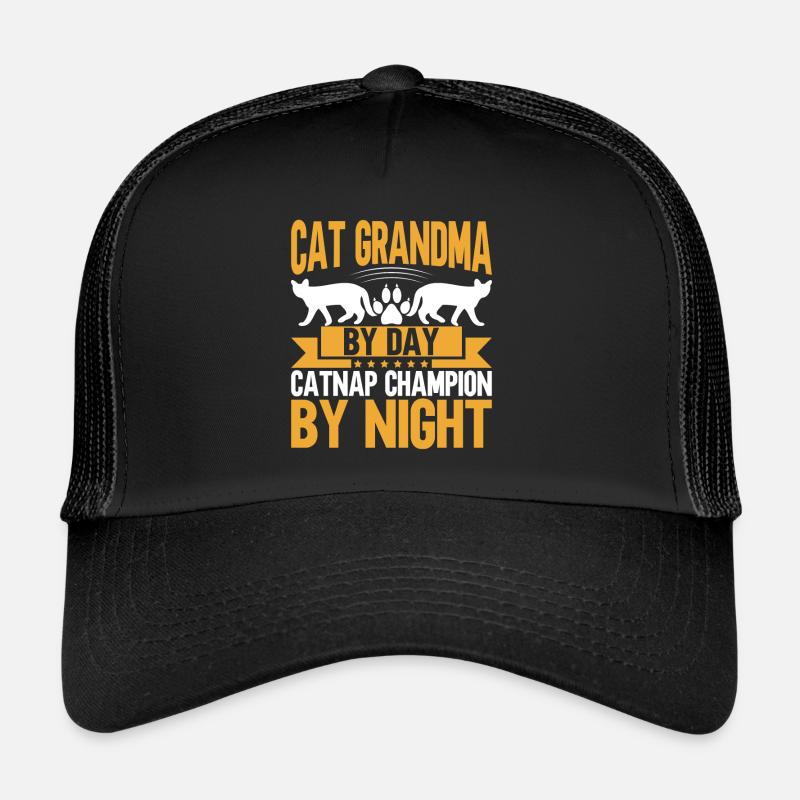 Cadeaux de grand-mère chat Casquette trucker 
