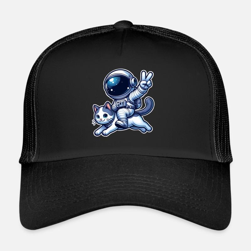 Astronaut Katze Trucker Cap