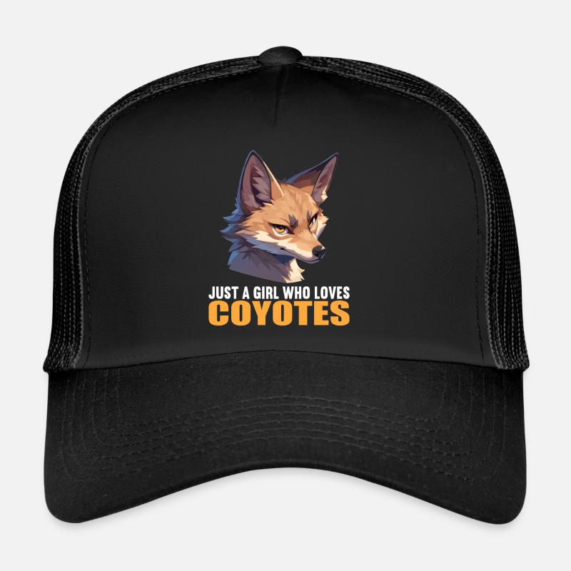 Kojoten Kojote - Trucker Cap - Schwarz/Schwarz