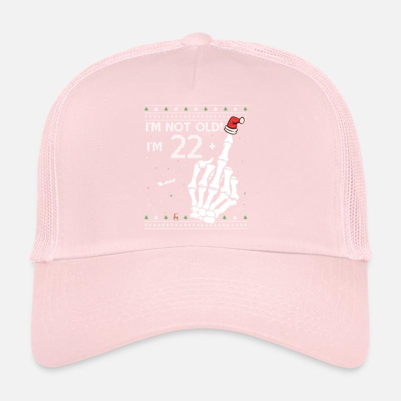 Ich bin 22 + 1 Mittelfinger - 23. Geburtstag Skelett Trucker Cap