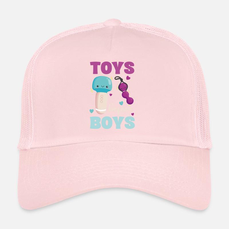 Toys Before Boys Funny Saying Trucker Cap
