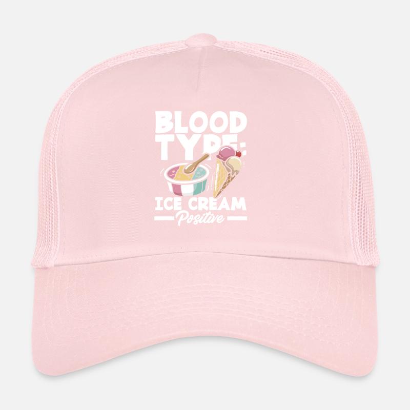 Blutgruppe Eis Liebhaber Positiv Casquette trucker 