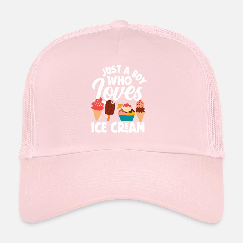Ein Junge Der Eis Liebt - Eiscreme Fan Trucker Cap