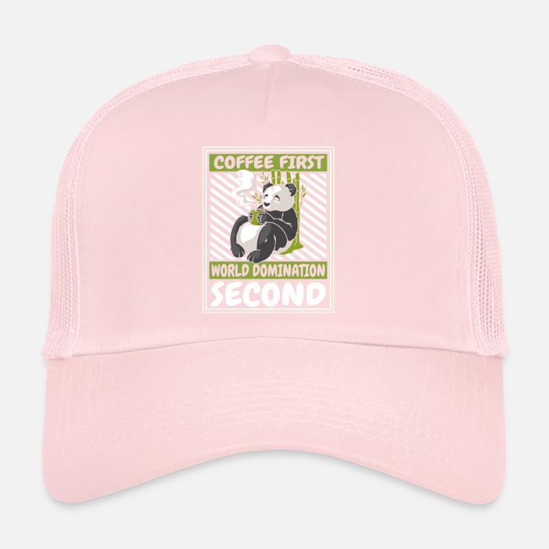 Kaffee Erste Weltherrschaft Zweite Panda Bär Trucker Cap