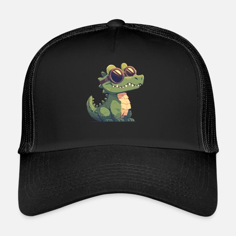 Crocodiles Crocodile - Casquette trucker  - noir/noir