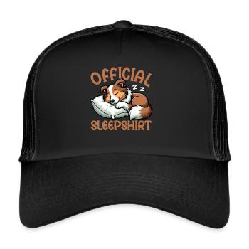 Official Sleeper Collie Lover Sleeps - Trucker Cap - black/black - Front