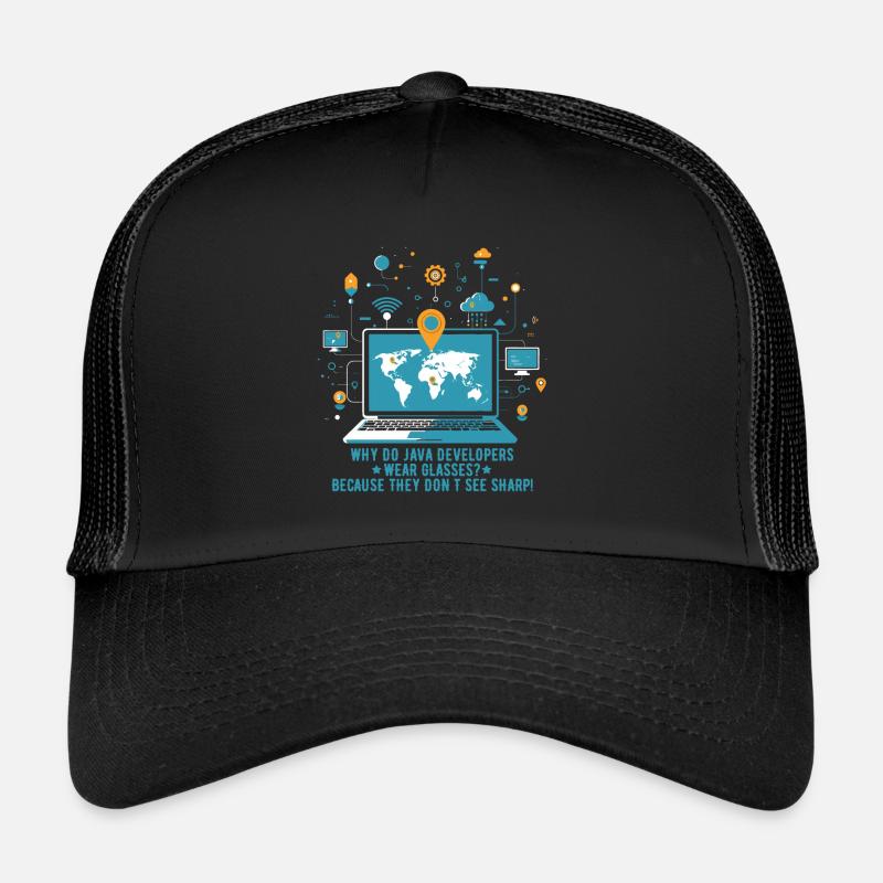 Pourquoi les développeurs Java portent-ils des lunettes ? Parce qu’ils Casquette trucker 