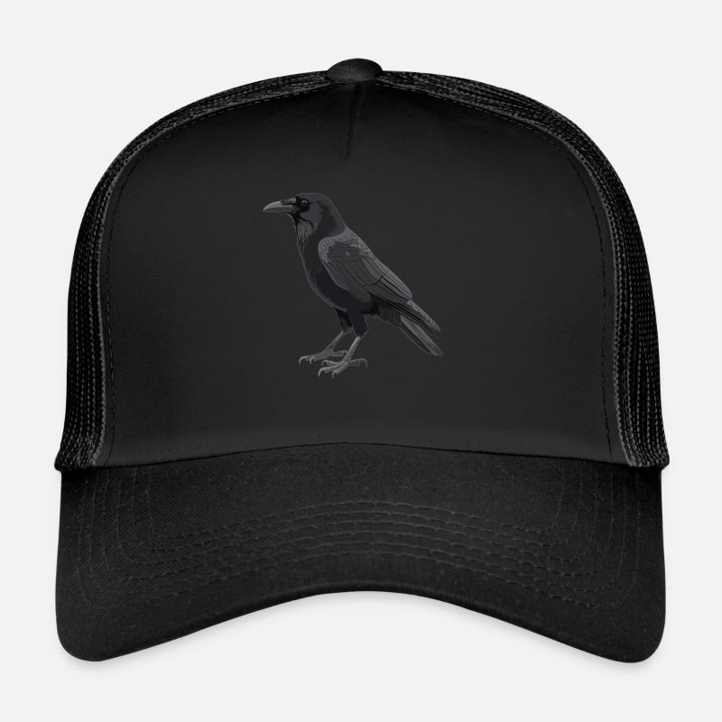 Krähen Krähe - Trucker Cap - Schwarz/Schwarz