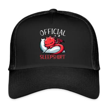 Official Sleeper Dragon Sweet Lazy - Trucker Cap - black/black - Front