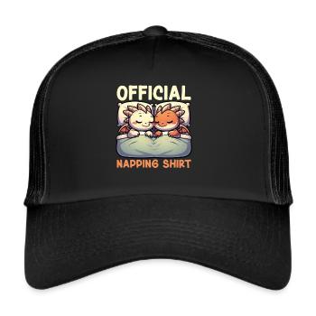 Official Sleeper Dragon Sweet Lazy - Trucker Cap - black/black - Front