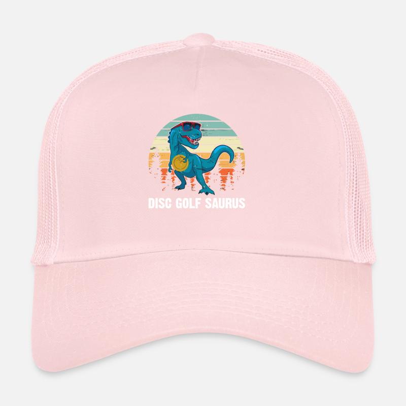 Disc golfeur Saurus - Dino Disc Golf Dinosaure Casquette trucker 