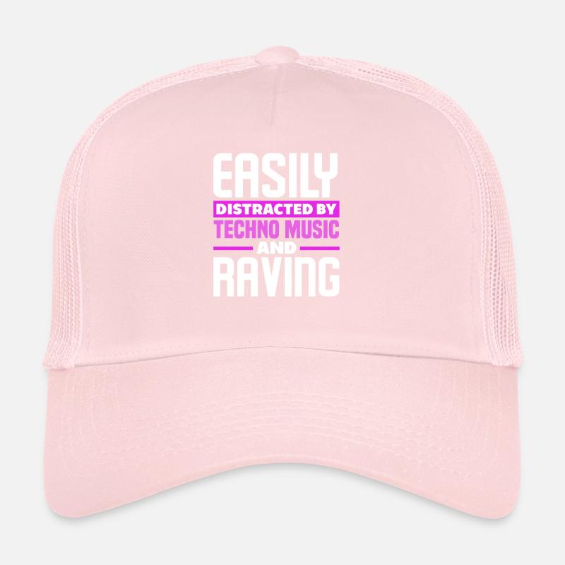 Facilement distrait par la musique techno et le délire Casquette trucker 