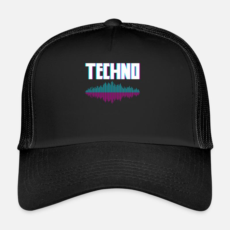 Techno Waves for Techno Lovers Trucker Cap