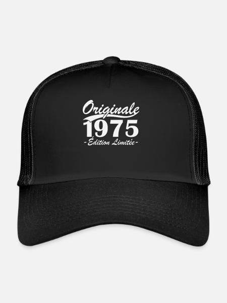 Originale 1975 édition limitée - Casquette trucker  - noir/noir - Devant
