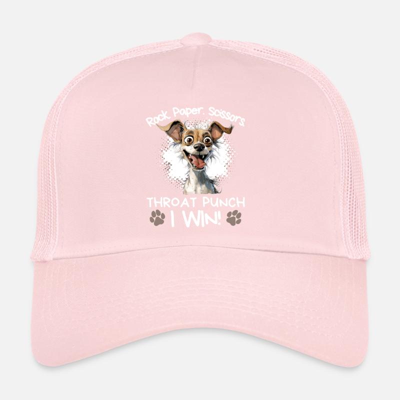 Roche Papier Ciseaux Jack Russell Sarcasme Humour Casquette trucker 