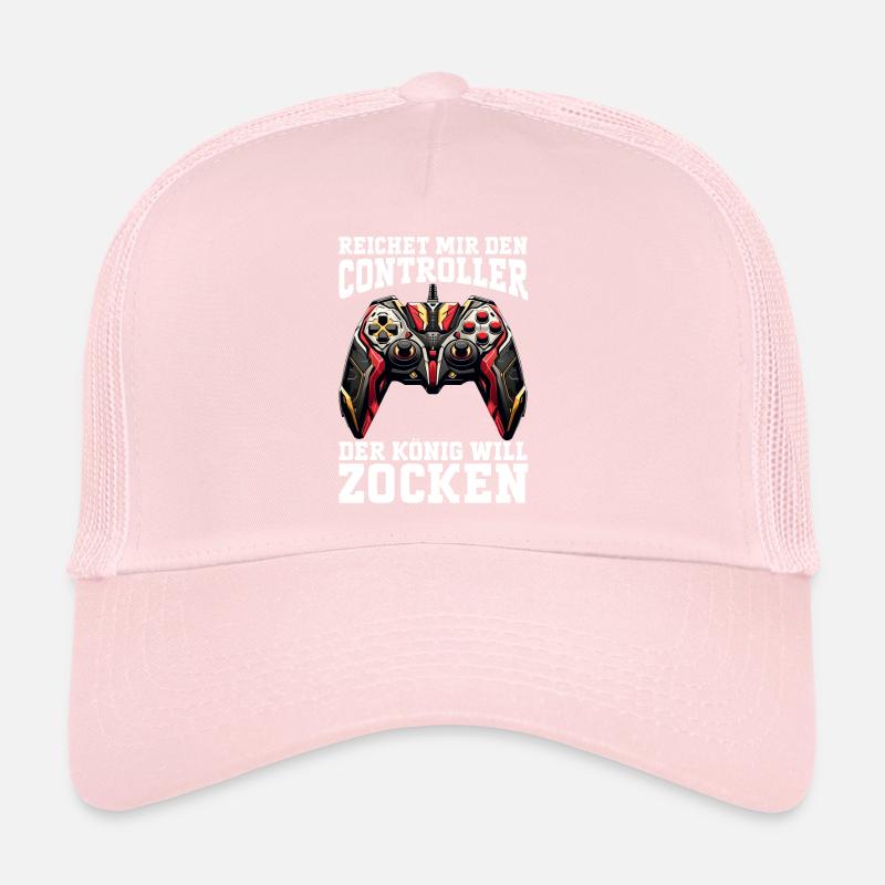 Reichet Mir Den Controller Der König Will Zocken Trucker Cap