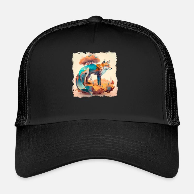 Canidae Caninae Red Fox Fox Lover Fox Trucker Cap