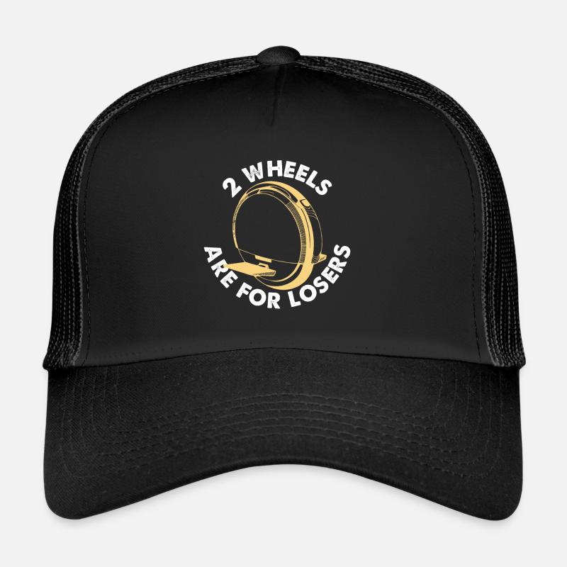 Two Wheels Are For Losers EUC Monowheel Riding Trucker Cap