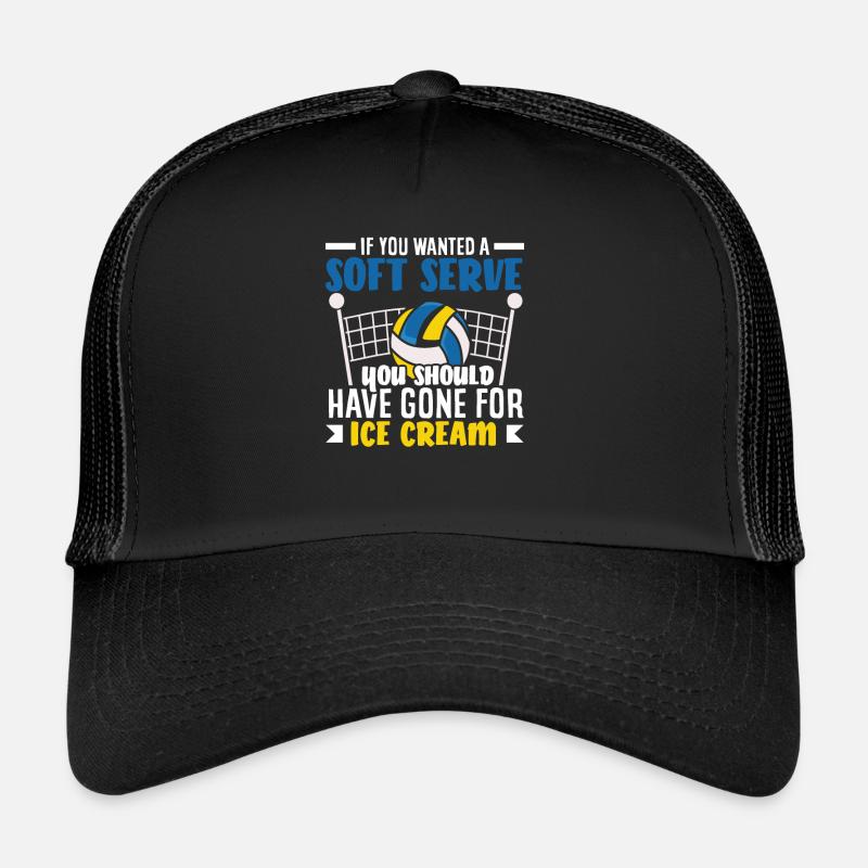 Volleyball Fans Spruch Eiscreme Trucker Cap