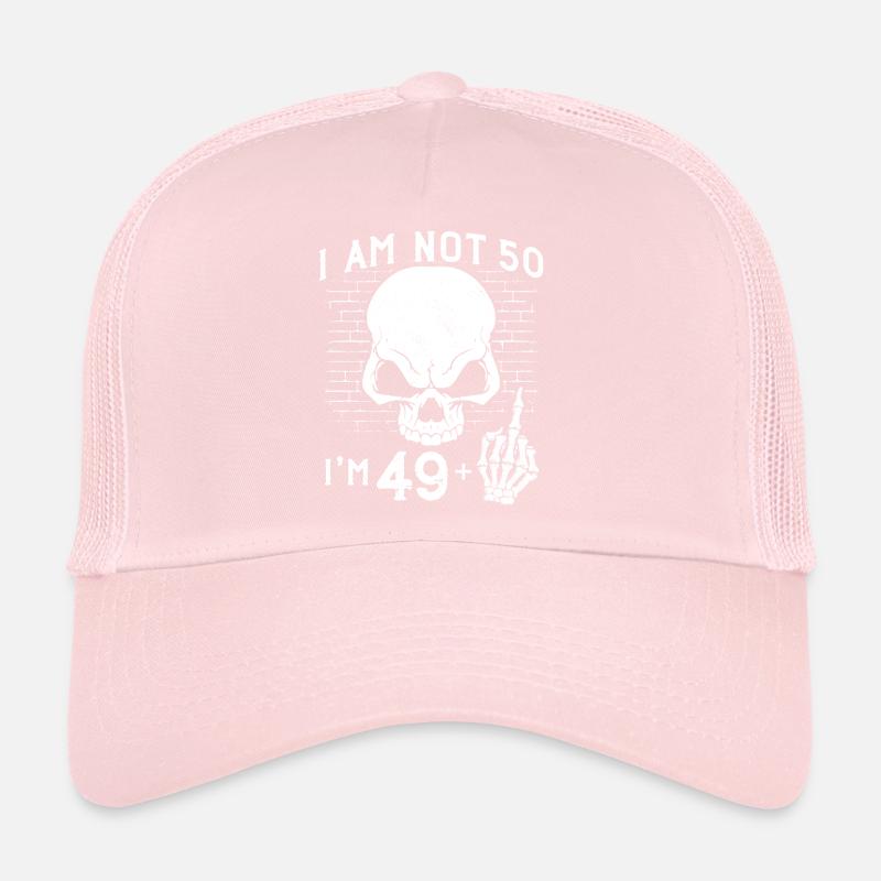 Ich bin 49 plus Mittelfinger - 50. Geburtstag Trucker Cap